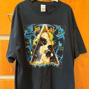 Def Leppard Hysteria Graphic T-Shirt Deadstock 2015 2XL